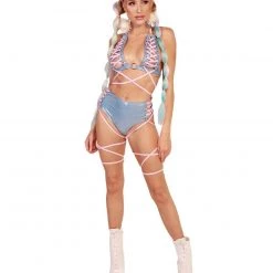 J. Valentine X IHR Milky Way Holo Lace Up Bottoms Clothing