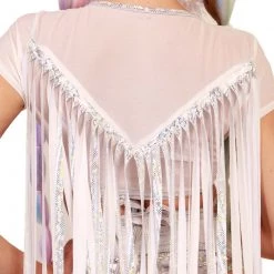 Clothing J. Valentine Ride It Out Fringe Mesh Top