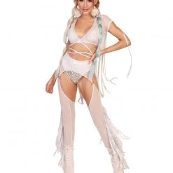 J. Valentine Ride It Out Fringe Mesh Chaps Clothing