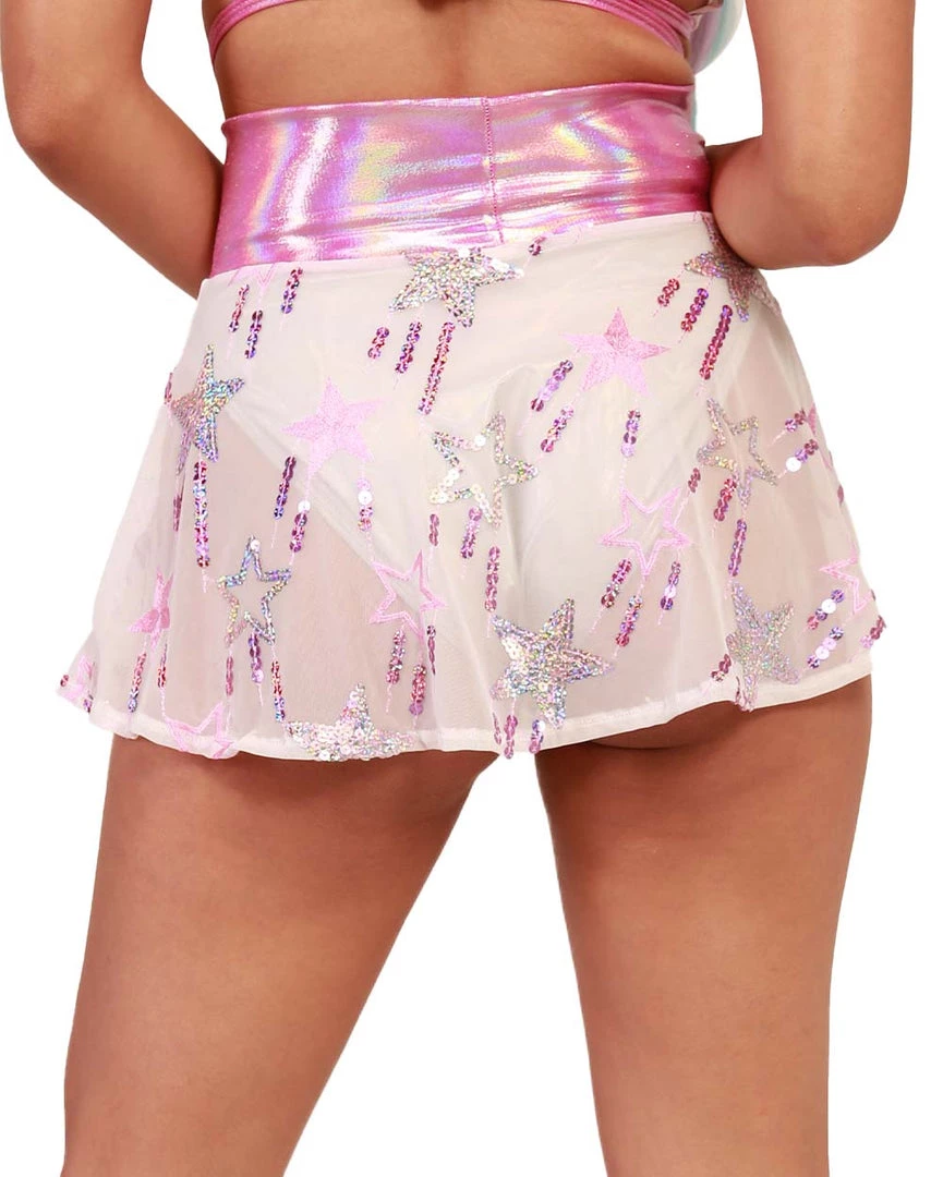 Clothing J. Valentine X IHR Electric Stars Mesh Mini Skirt