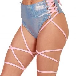 J. Valentine X IHR Milky Way Holo Lace Up Bottoms Clothing