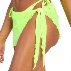 Hot & Delicious Black Bead Bottoms Juicy BB Mesh Side Tie Mini Skirt