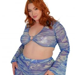 Cherry Mellow, Inc. Keepin' It Swirly O-Ring Long Sleeve Top