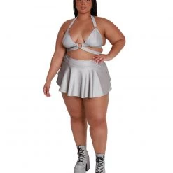 OhYes Lightning Flash Reflective Crop Top