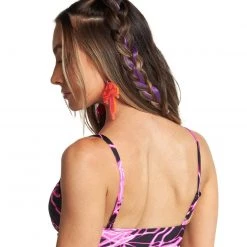 Dippin Daisies New Arrivals Lightning Speed Neon Underboob Cutout Top