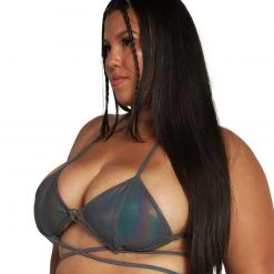 OhYes Clothing Lights Down Low Reflective Wrap Around Top