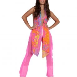 University Customs Pashminas & Festival Accessories Liquid Rainbow Pashmina