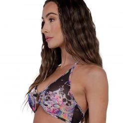 Day G Liquid Tripp Mesh Halter O-Ring Halter Top