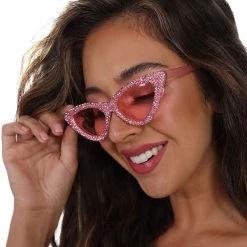 Ole Accessories Livin' The Glam Life Rhinestone Cat Eye Sunglasses