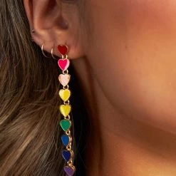 Ana Accessories Love Me Do Rainbow Earrings