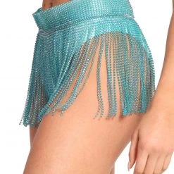 Hot & Delicious Black Bead Love Potion Beaded Fringe Skirt