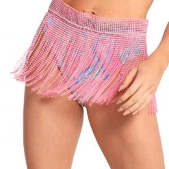 Hot & Delicious Black Bead Love Potion Beaded Fringe Skirt