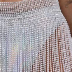 Hot & Delicious Black Bead Love Potion Beaded Fringe Skirt