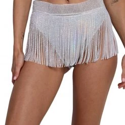 Hot & Delicious Black Bead Love Potion Beaded Fringe Skirt