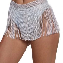 Hot & Delicious Black Bead Love Potion Beaded Fringe Skirt