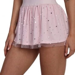 OhYes Bottoms Lucky Star Mesh Mini Skirt