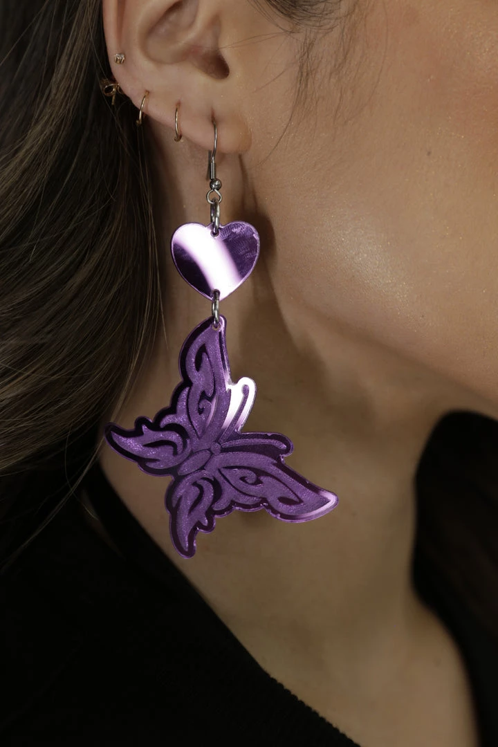 Rolita Couture X IHR Match My Fly Butterfly Earrings