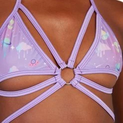 Rolita Couture Clothing Lunita X IHR Ultra Violet Butterfly Kisses Wrap Top