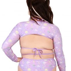 Rolita Couture Clothing Lunita X IHR Ultra Violet Ultra Crop Top