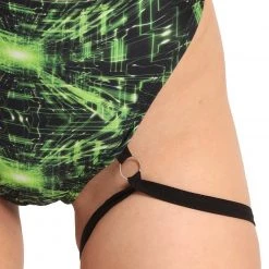 Lyte Couture Cyber Grid Chain High-Waist Bottoms