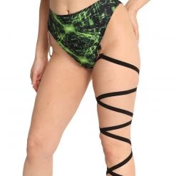 Lyte Couture Cyber Grid Chain High-Waist Bottoms