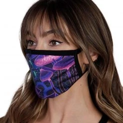 Masks & Bandanas Lyte Couture Dazed Mushroom Face Mask