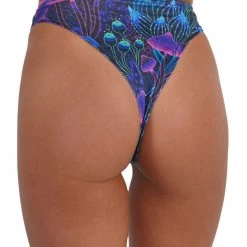 Bottoms Lyte Couture X IHR Dazed Mushroom High Waisted Thong