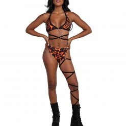 Lyte Couture X IHR Flame High Waisted High Cut Bottoms