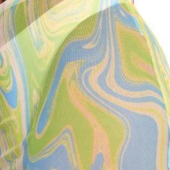 Hot & Delicious Black Bead Clothing Melting Point Mesh Mini Skirt