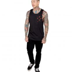 INTO THE AM Roses Pocket Tank Tops & Outerwear