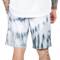 INTO THE AM Bottoms Blue Tides Tie-Dye Shorts