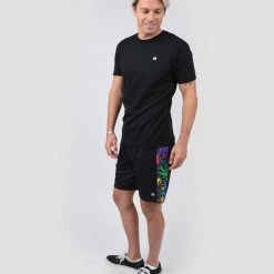 INTO THE AM Bottoms Neon Trees Side Print Shorts