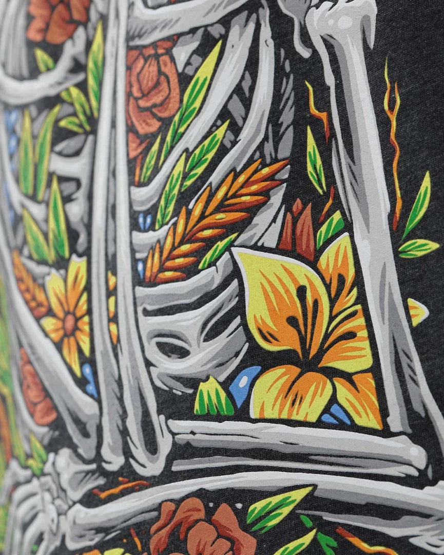INTO THE AM Men Skeletal Bloom Tee
