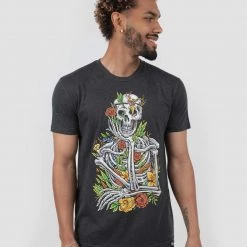 INTO THE AM Men Skeletal Bloom Tee