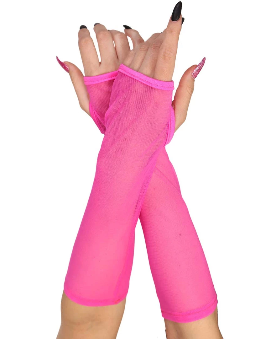 Body Language Mesh Arm Warmers