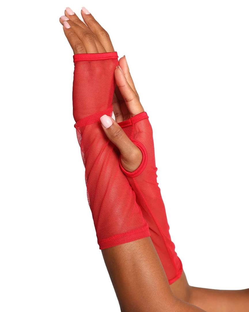 Body Language Mesh Arm Warmers