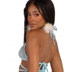 Body Language Mesh Underboob Ring Top Clothing