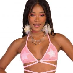 Body Language Mesh Underboob Ring Top Clothing