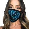 INTO THE AM Masks & Bandanas Midnight Jungle Face Mask