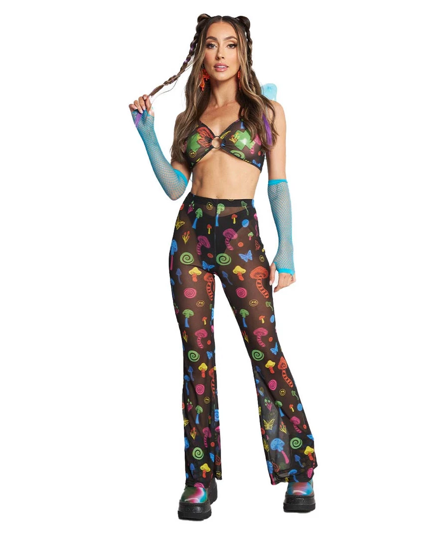 Cherry Mellow, Inc. Mush Love Mesh Bell Bottoms