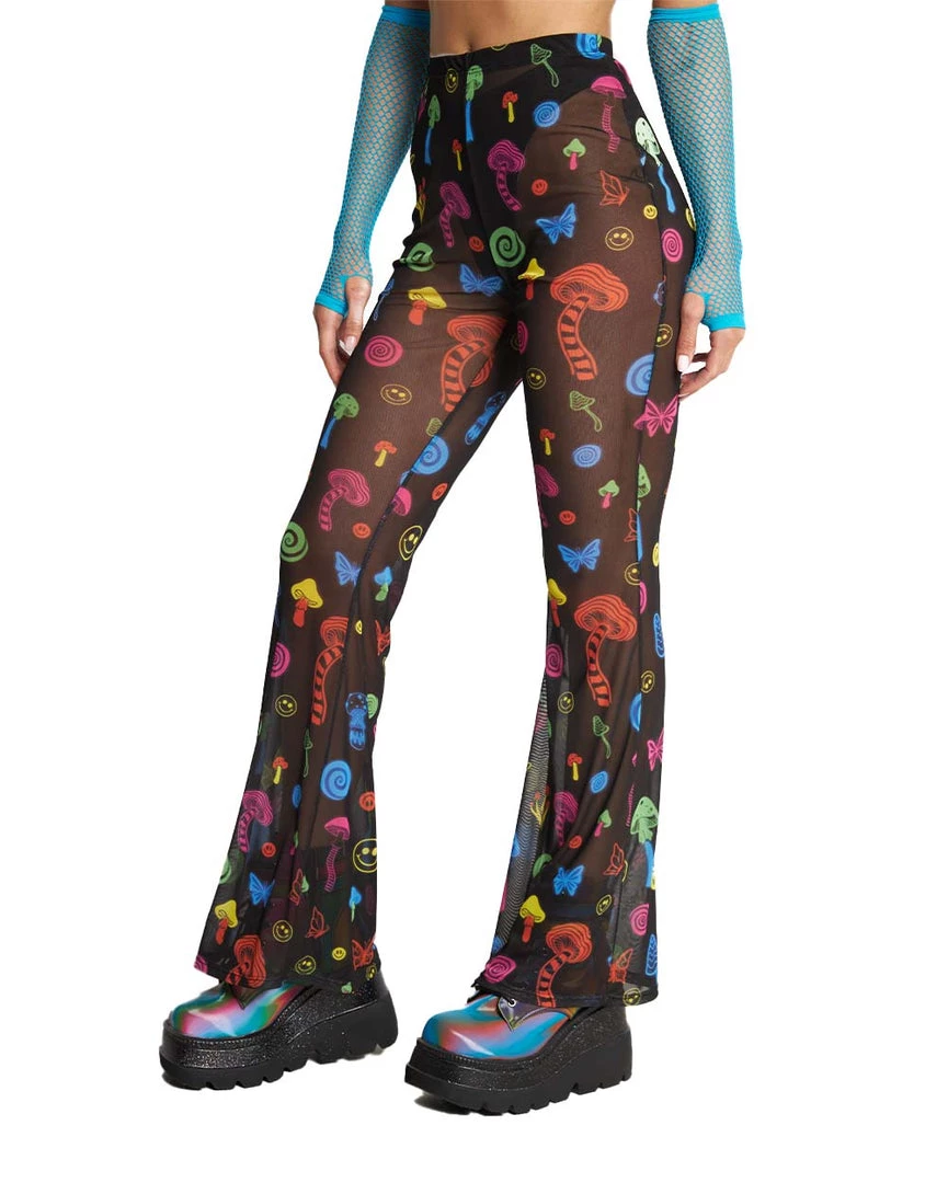 Cherry Mellow, Inc. Mush Love Mesh Bell Bottoms
