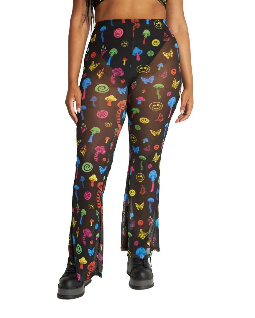 Cherry Mellow, Inc. Mush Love Mesh Bell Bottoms
