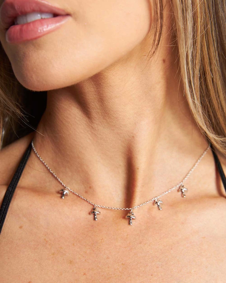 Fame Accessories Mushroom Pixie Chain Choker