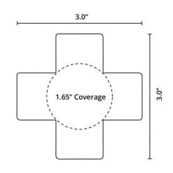 Neva Nude Rainbow Reflective Cross Pasties Accessories