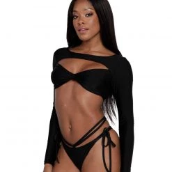 OhYes Tops Never On The Down Low Ultra Crop Top