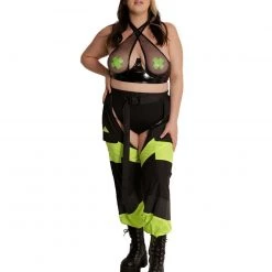 OhYes Nighttime Escapades Fishnet Top Clothing