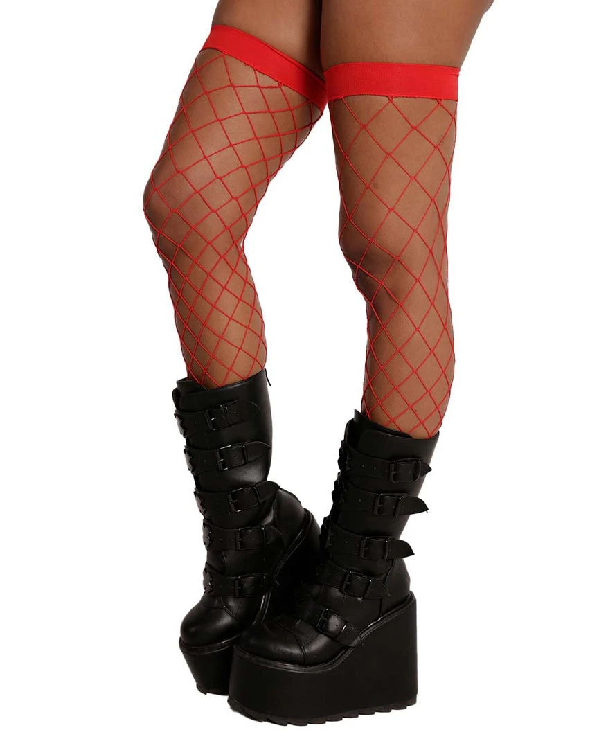 Leg Avenue Fence Net Thigh Highs