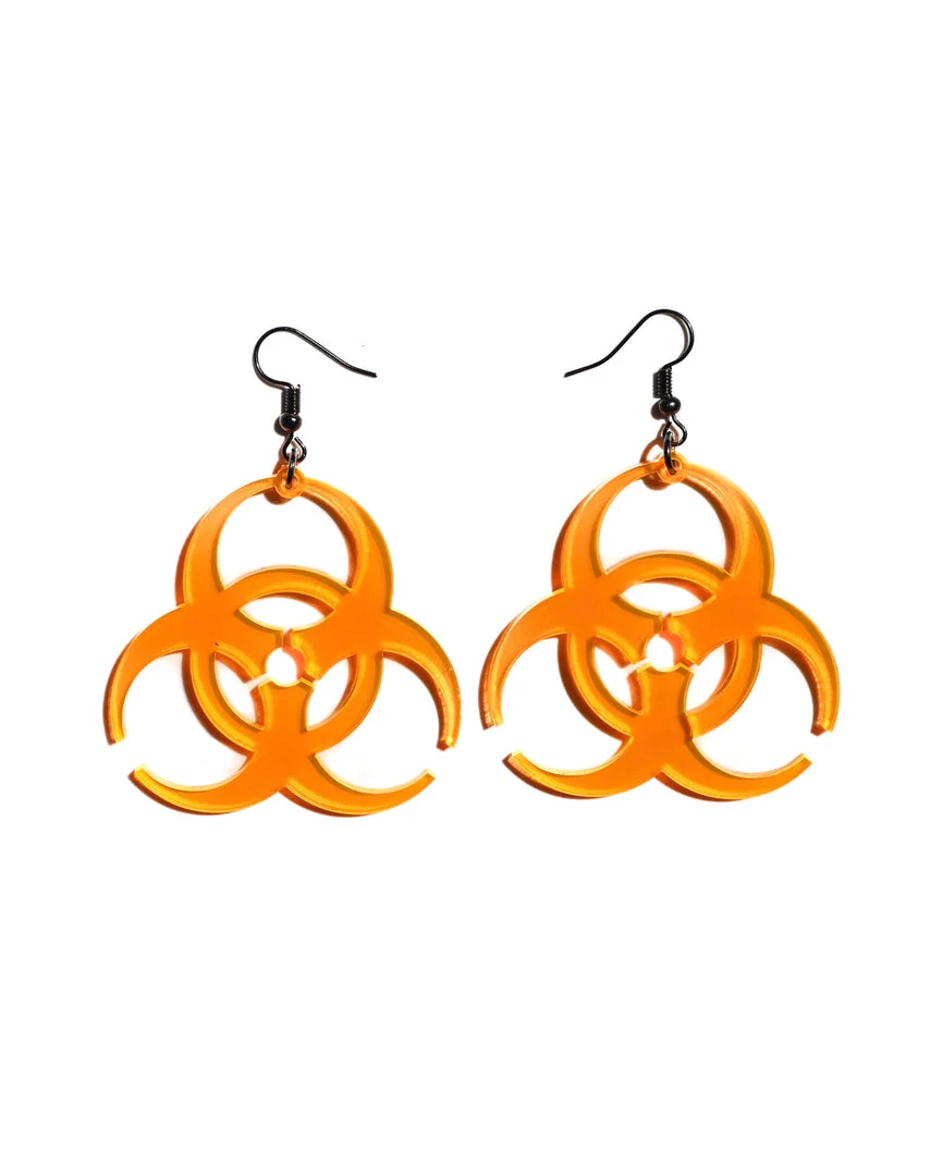 One Stop Rave Biohazard Earrings Accessories