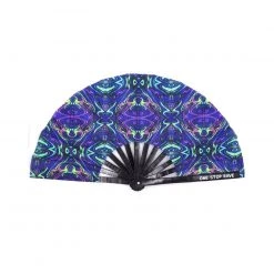 Accessories One Stop Rave UV Acid Melt Hand Fan