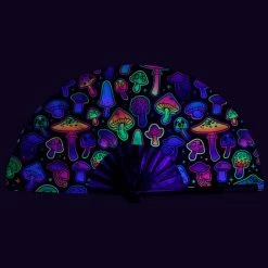 One Stop Rave UV Psilo Hand Fan